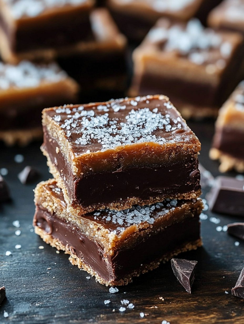 Salted Caramel Chocolate Sugar Cookie Bars Recipe