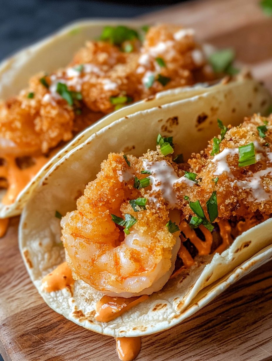 Air Fryer Bang Bang Shrimp Tacos Recipe