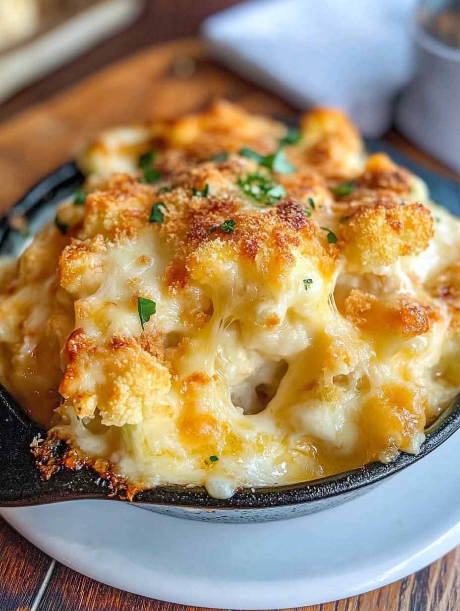 Glorious Baked Cheese Cauliflower Recipe Delight