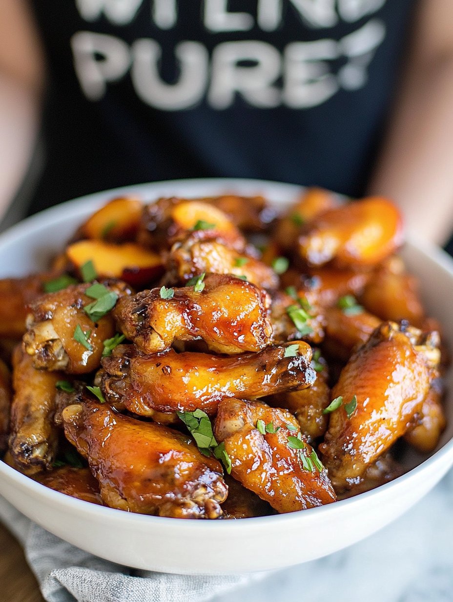 Hot Honey Peach Wings Recipe for Flavorful Delight