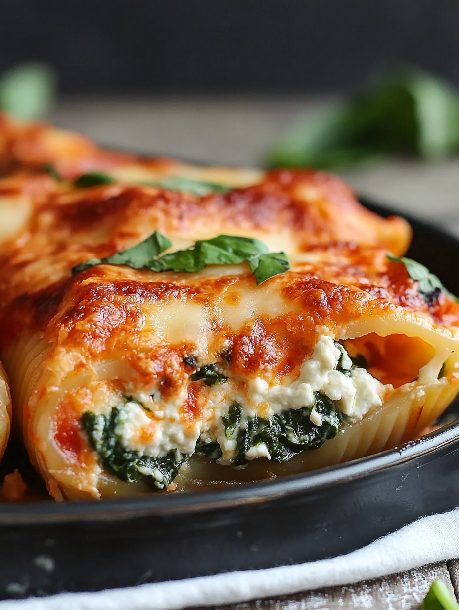 Easy Spinach & Ricotta Stuffed Shells Recipe