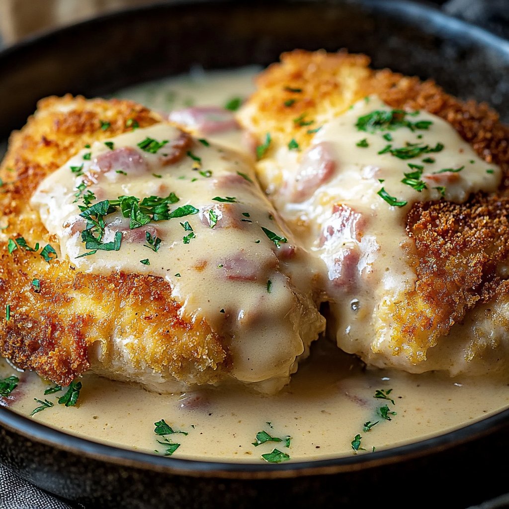 Deliciously Creamy Chicken Cordon Bleu Recipe