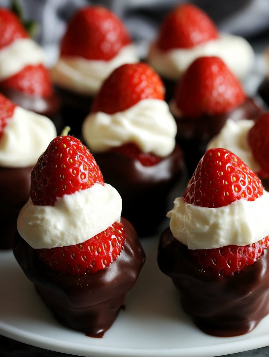 Valentines Chocolate-Covered Cheesecake Strawberries Recipe