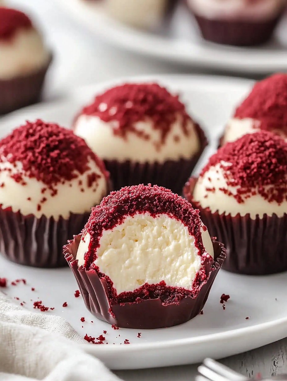 Valentines Red Velvet Cheesecake Bites Recipe