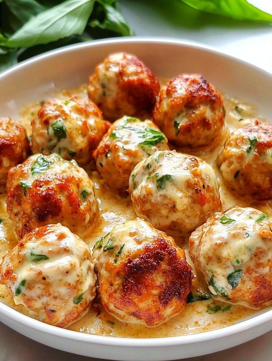 Baked Chicken Ricotta Meatballs Recipe