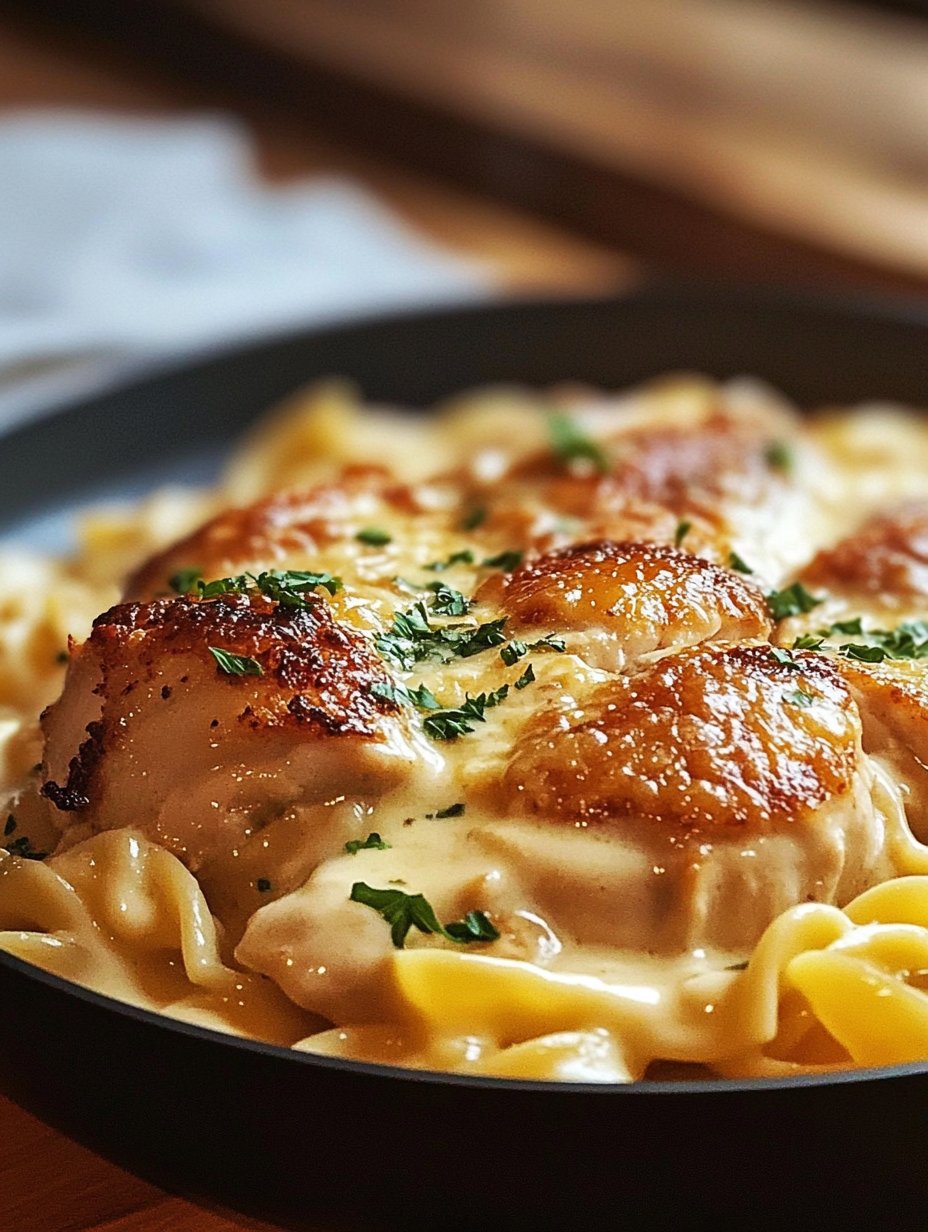 One-Pan Chicken with Buttered Noodles Recipe Delight