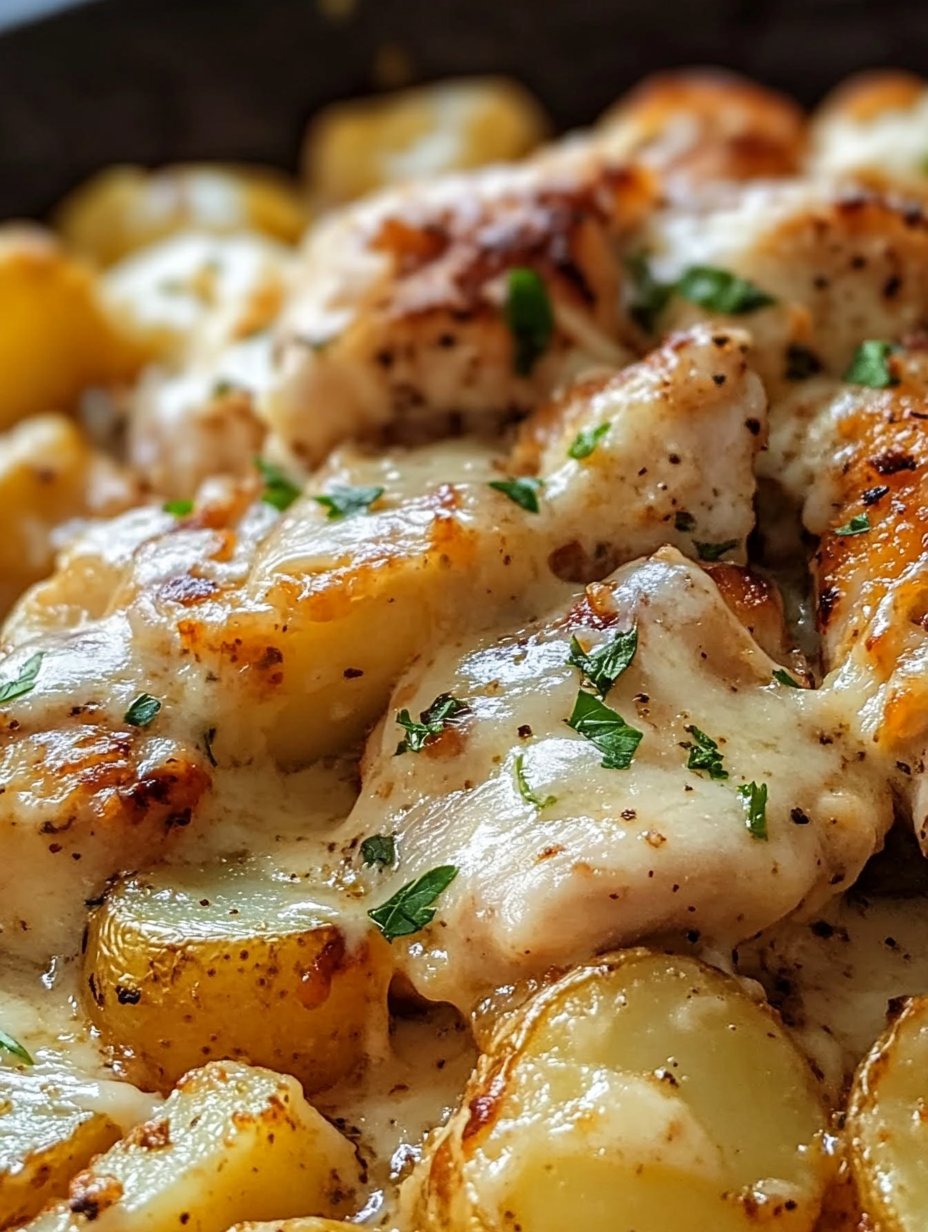 Garlic Parmesan Chicken and Potatoes Recipe