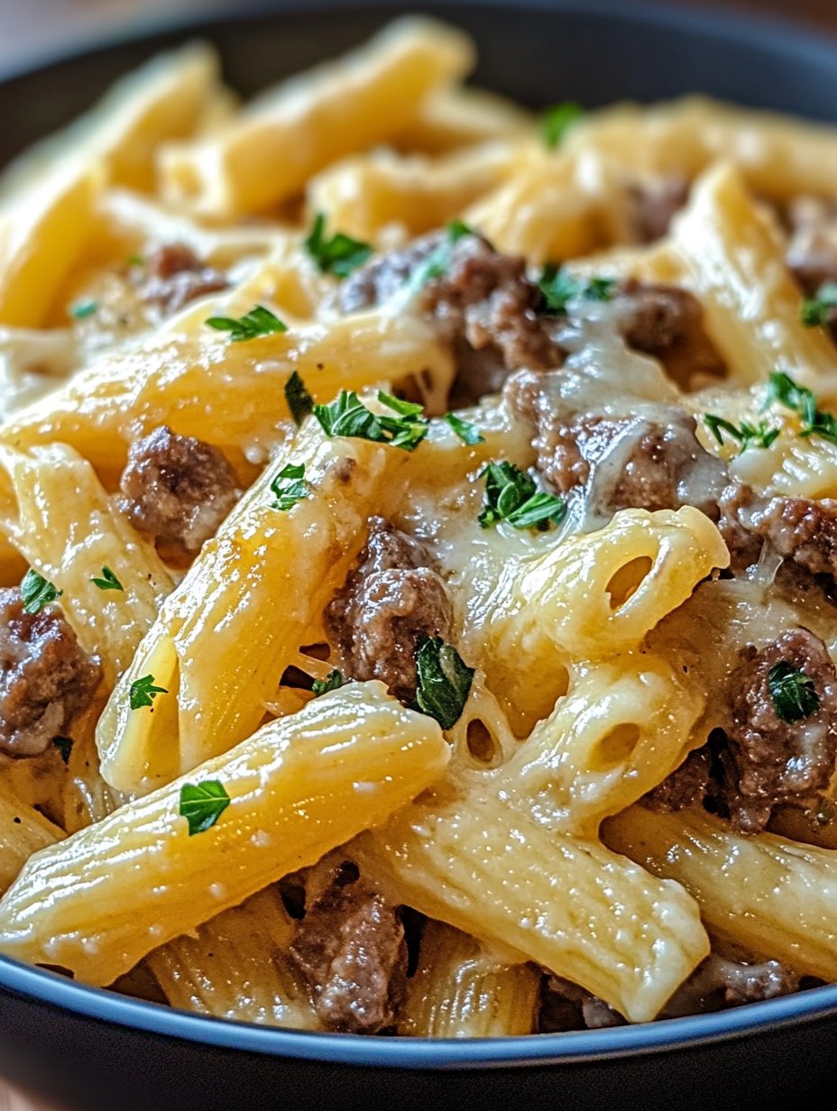 One-Pot Beef and Cheddar Ranch Pasta Recipe