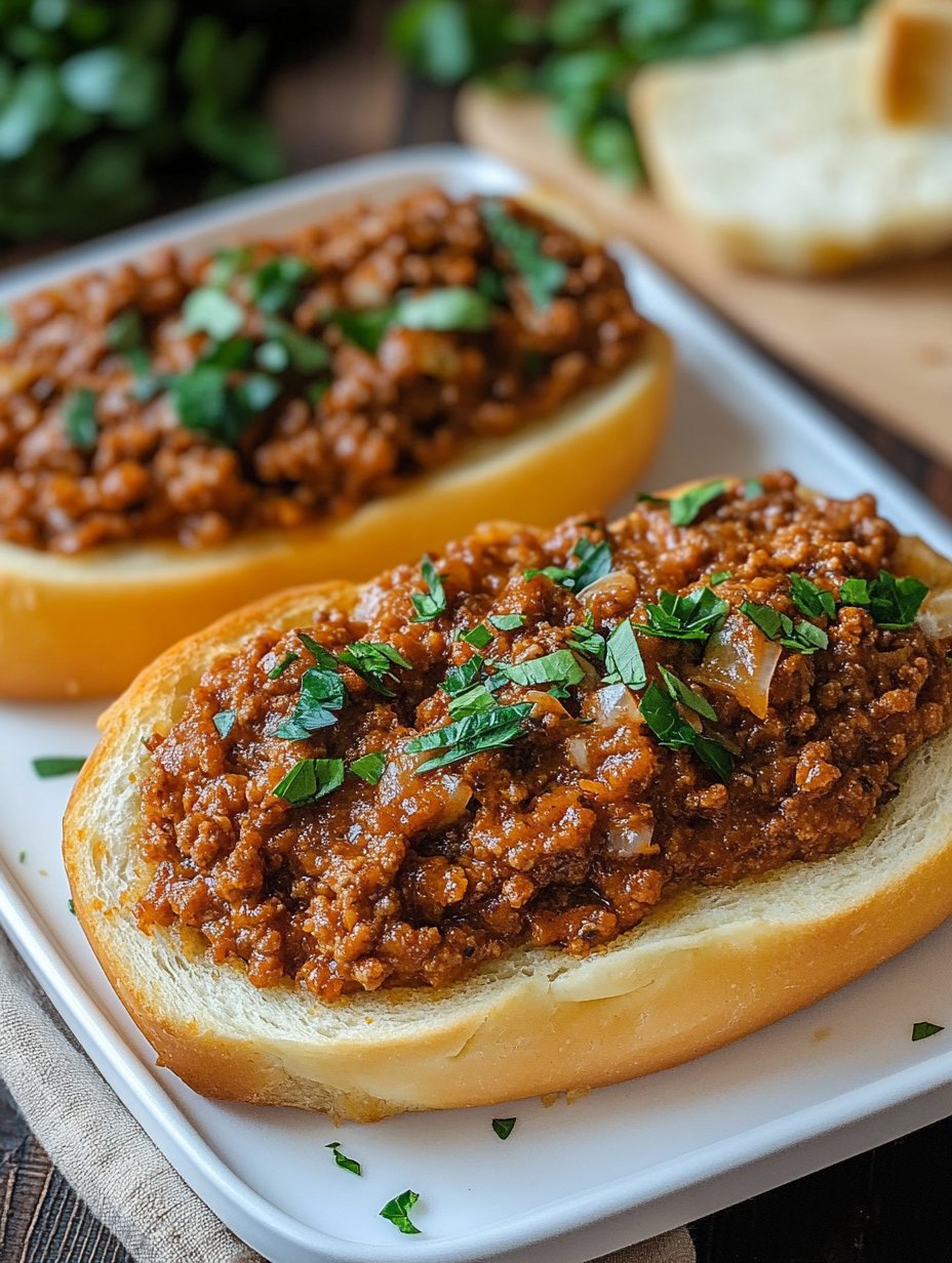 Italian Garlic Bread Sloppy Joes Recipe