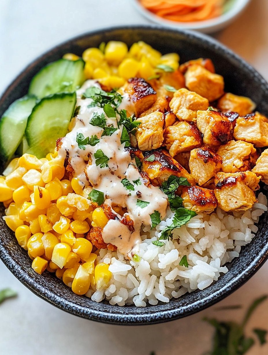 Street Corn Chicken Rice Bowl Recipe Delight