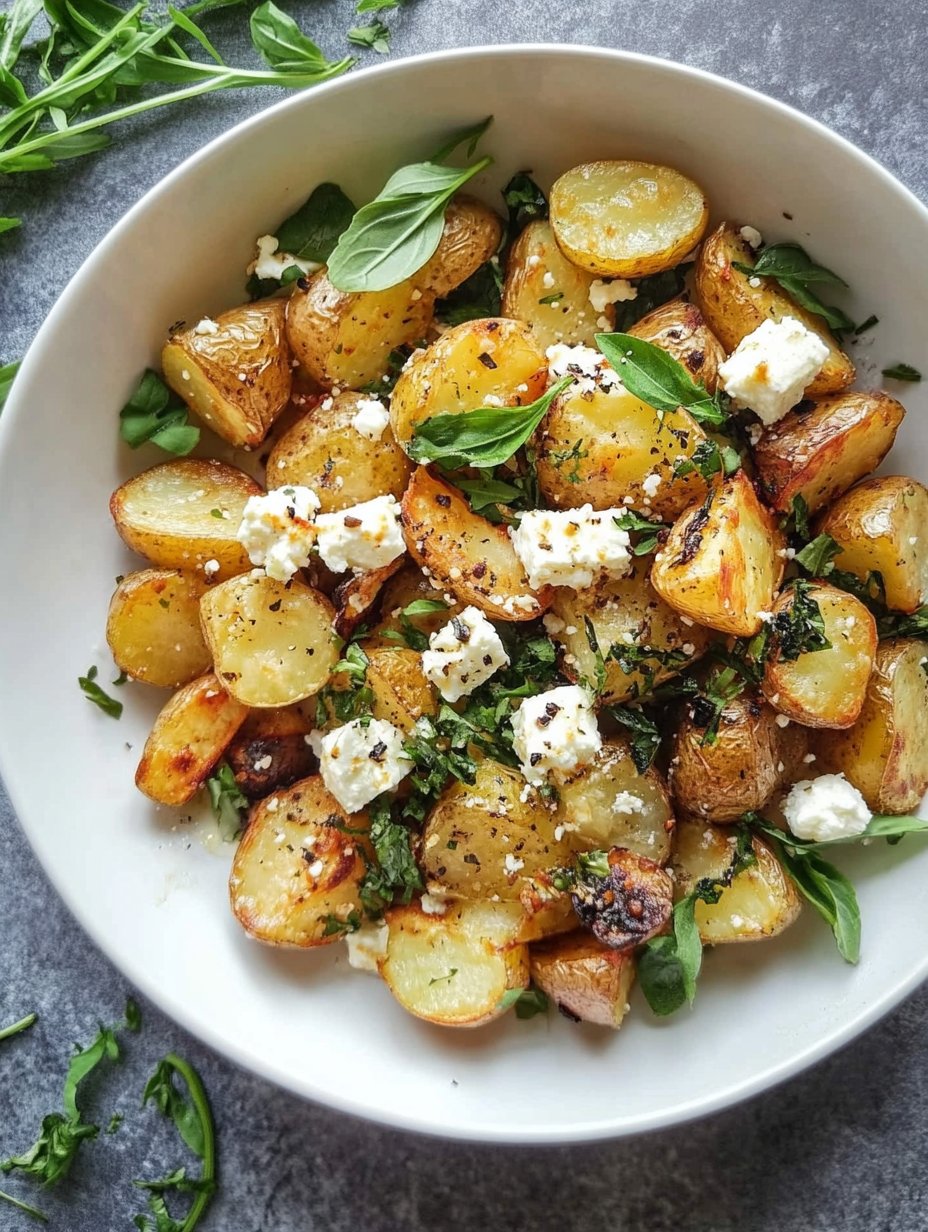 Greek Feta Roast Potatoes Recipe for Flavorful Meals