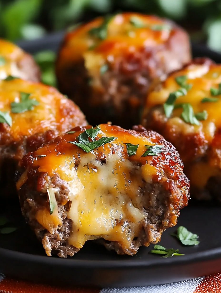 Cheesy Stuffed Meatloaf Bites Recipe