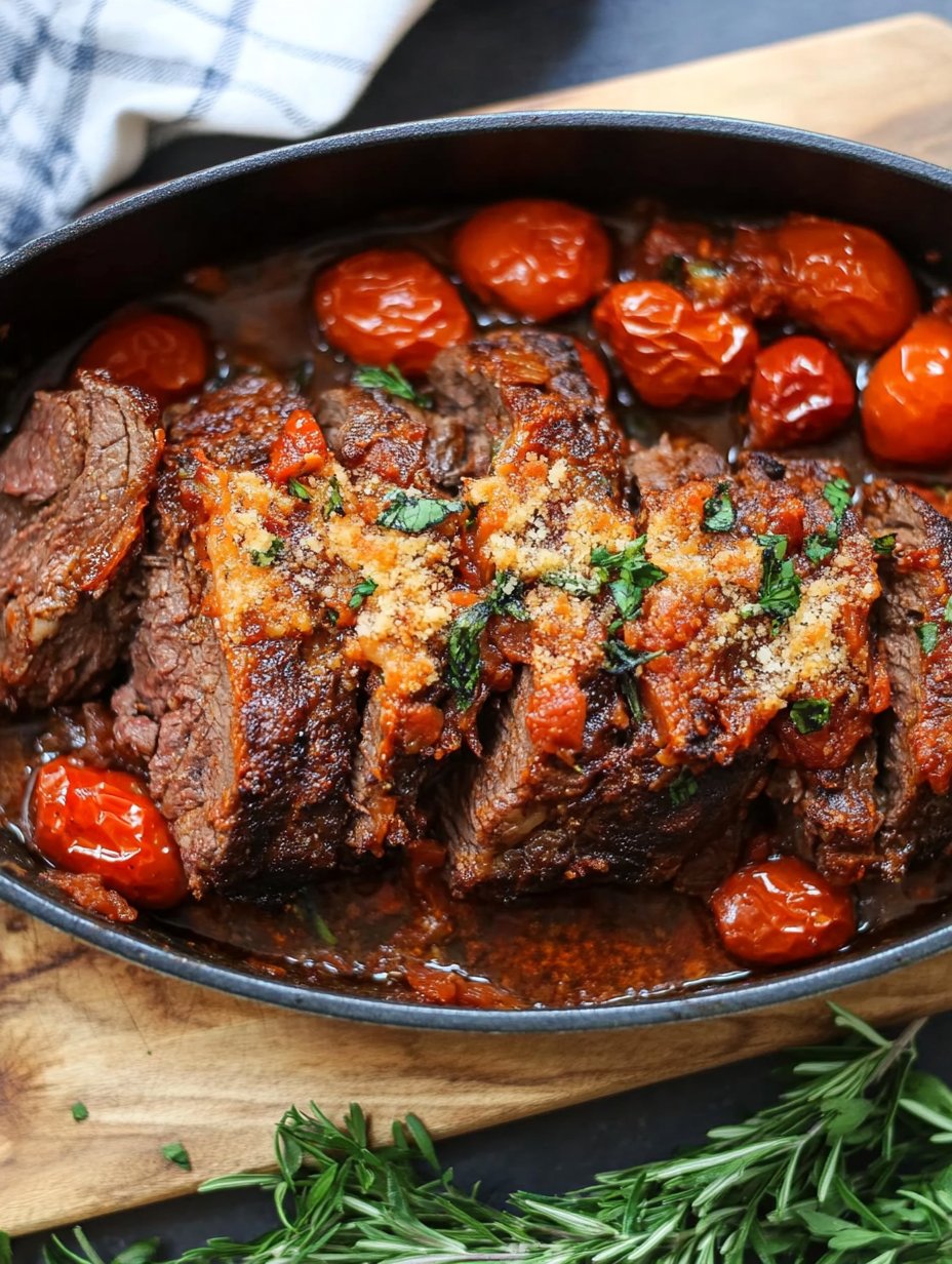 Tomato Parmesan Pot Roast Recipe - Savory Delight