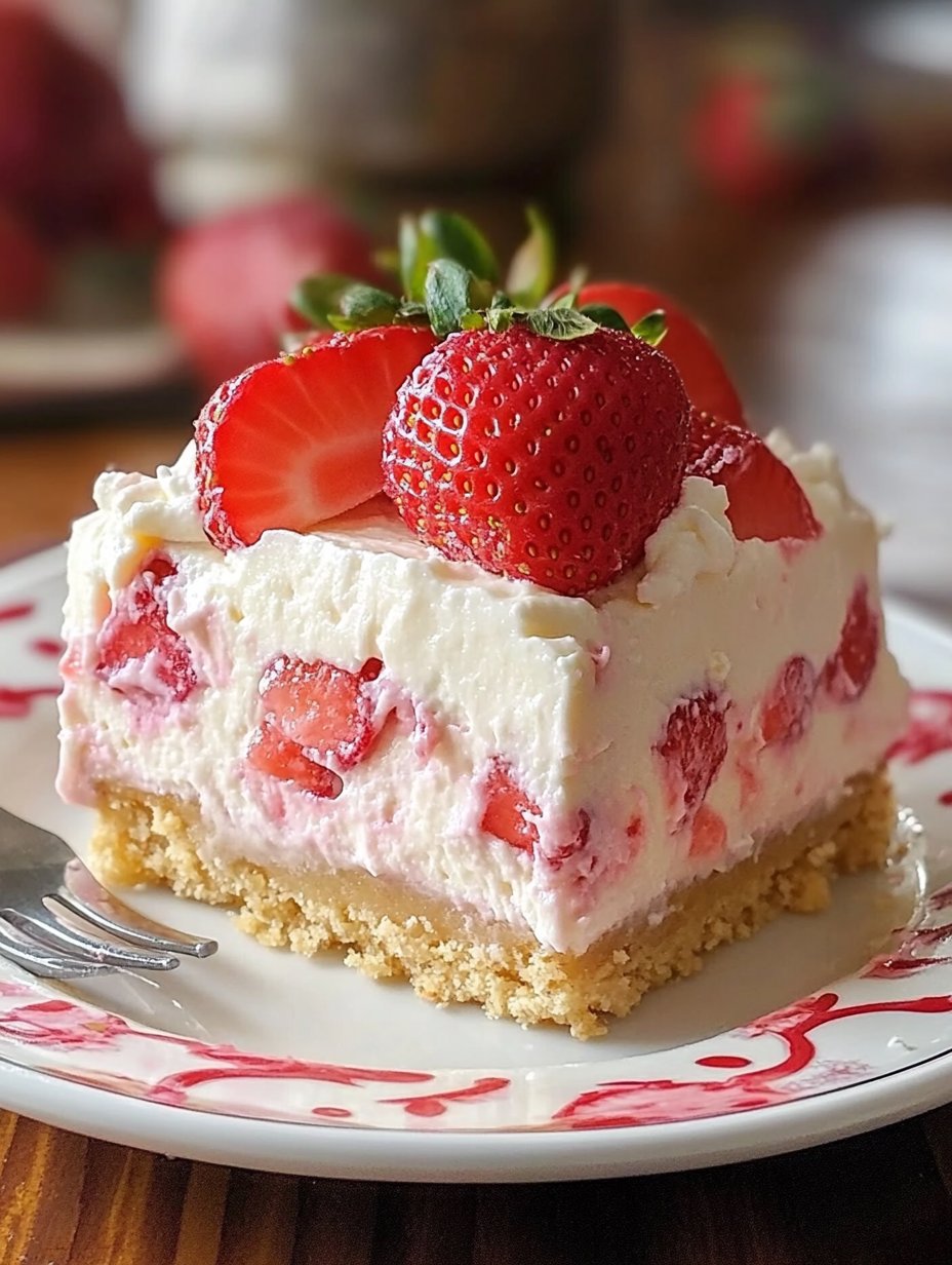 Strawberry Cheesecake Lush: A No-bake Delight Recipe