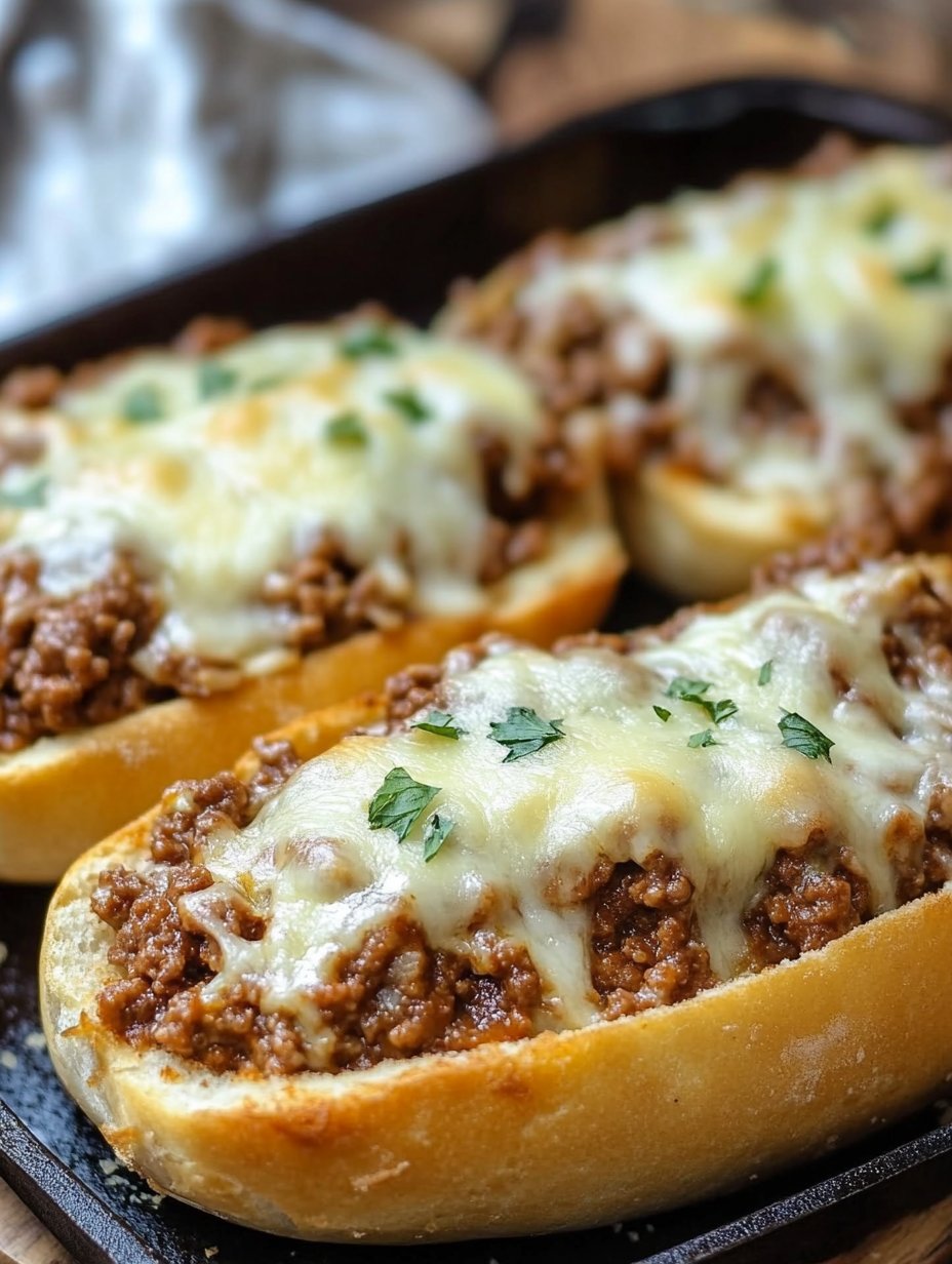 Italian Garlic Bread Sloppy Joes Recipe - Delicious Twist