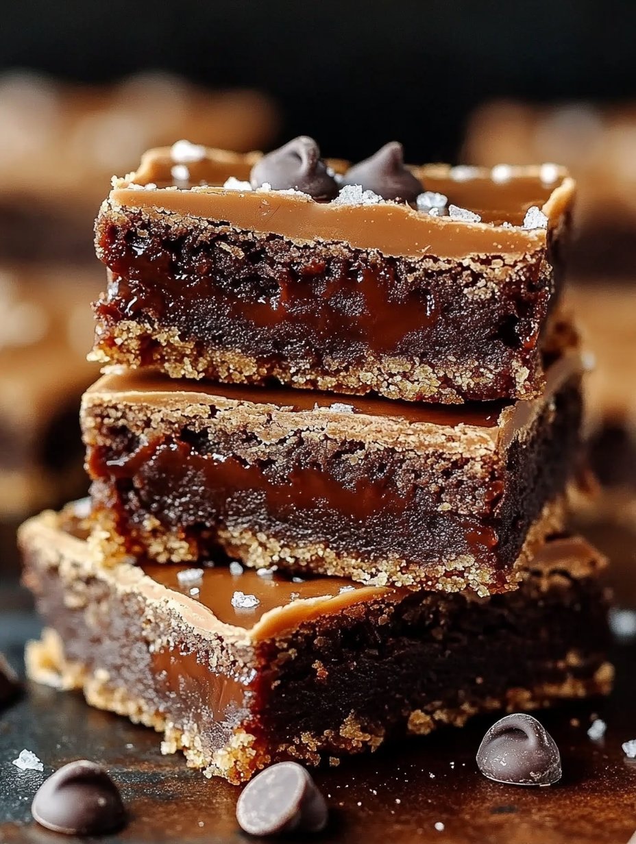 Salted Caramel Chocolate Sugar Cookie Bars Recipe