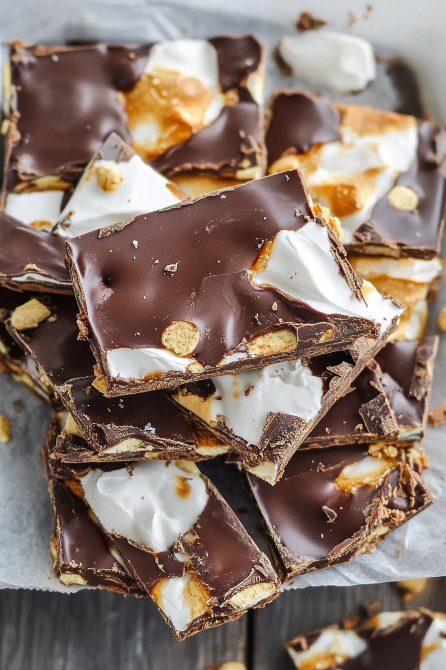 S'mores Chocolate Bark Recipe