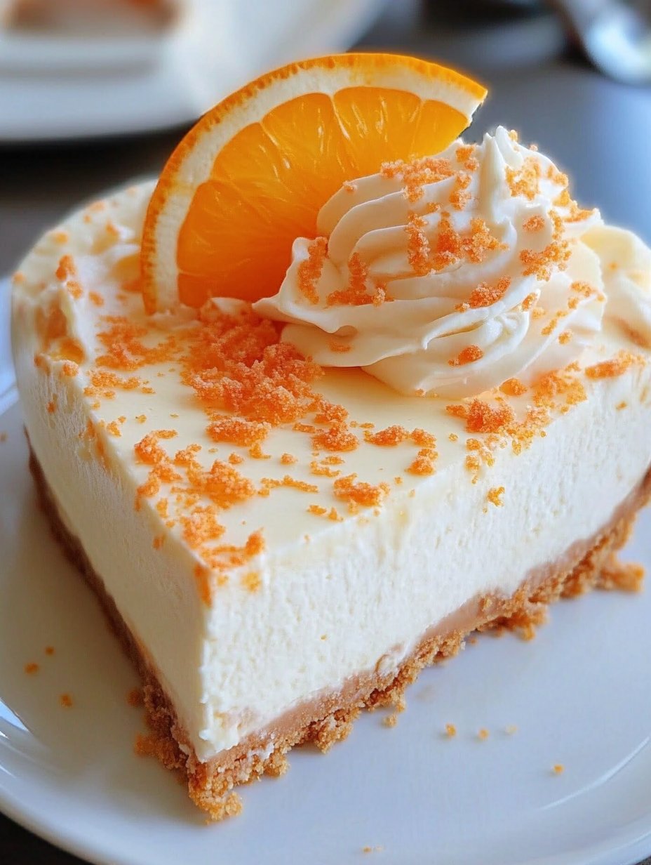 No-Bake Orange Creamsicle Cheesecake: Easy & Delicious