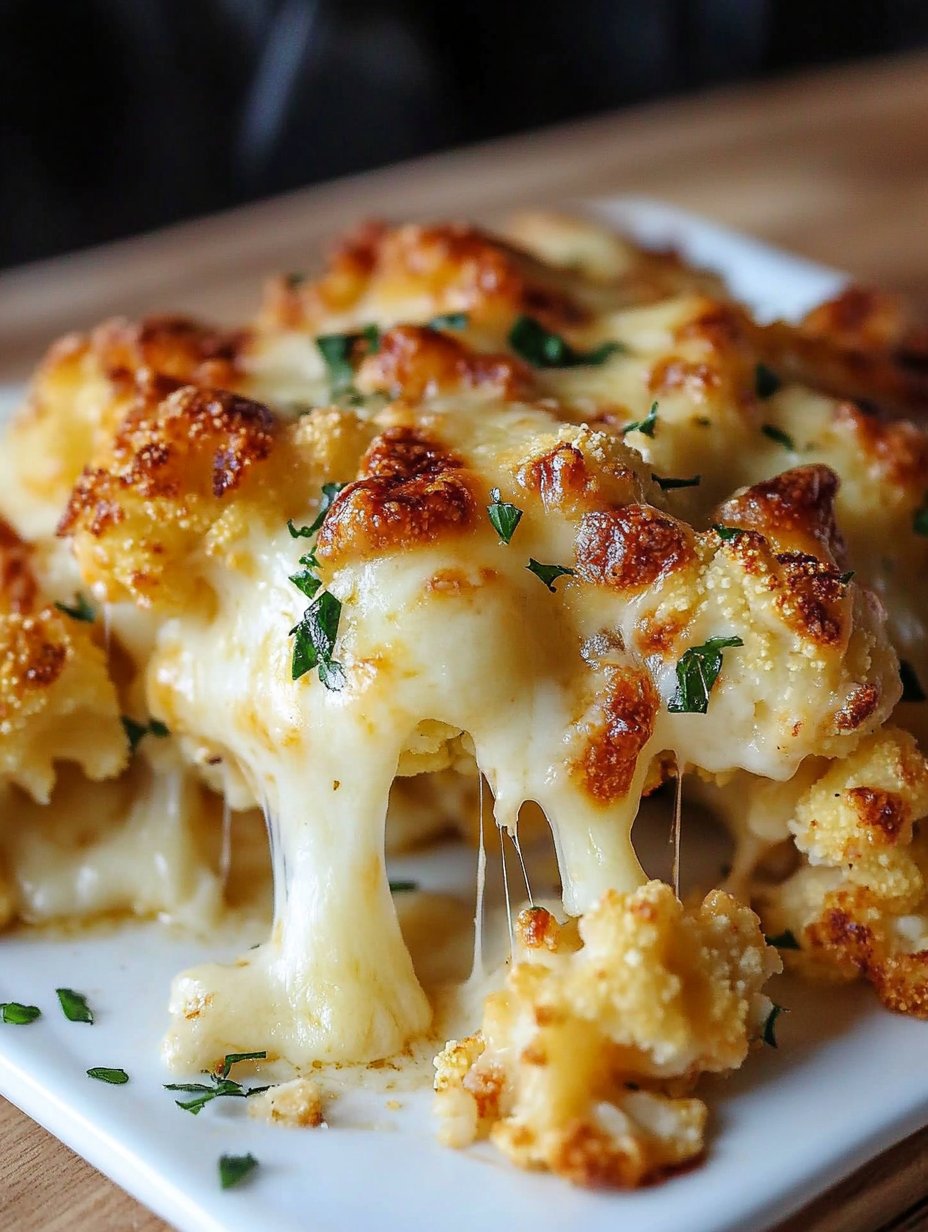 Glorious Baked Cheese Cauliflower Recipe Delight