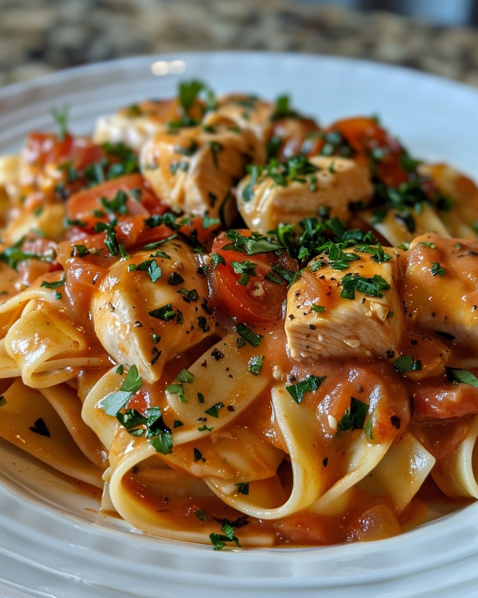 Tomato Chicken Pasta Recipe | Delicious & Easy