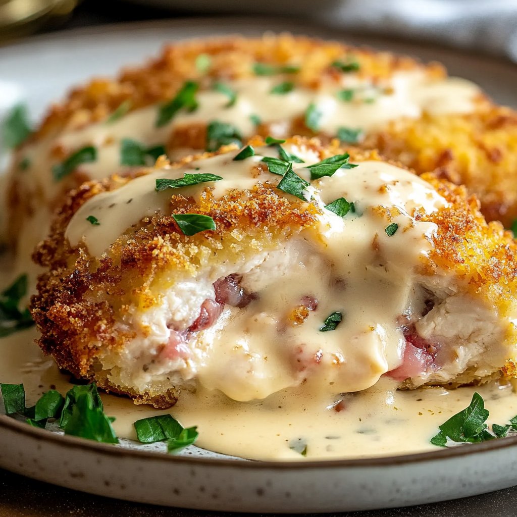 Deliciously Creamy Chicken Cordon Bleu Recipe