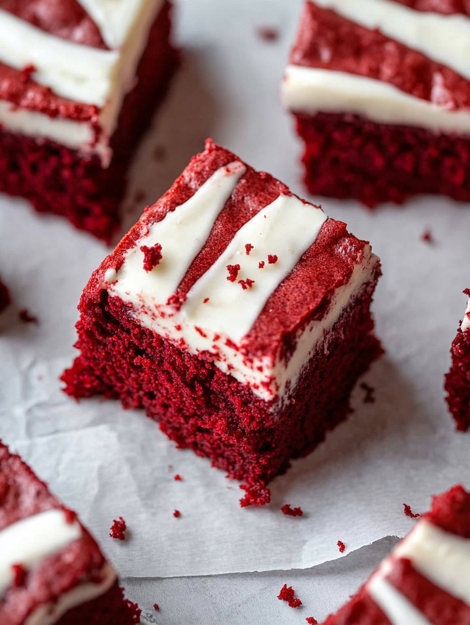 The Best Fudgy Red Velvet Brownies Recipe