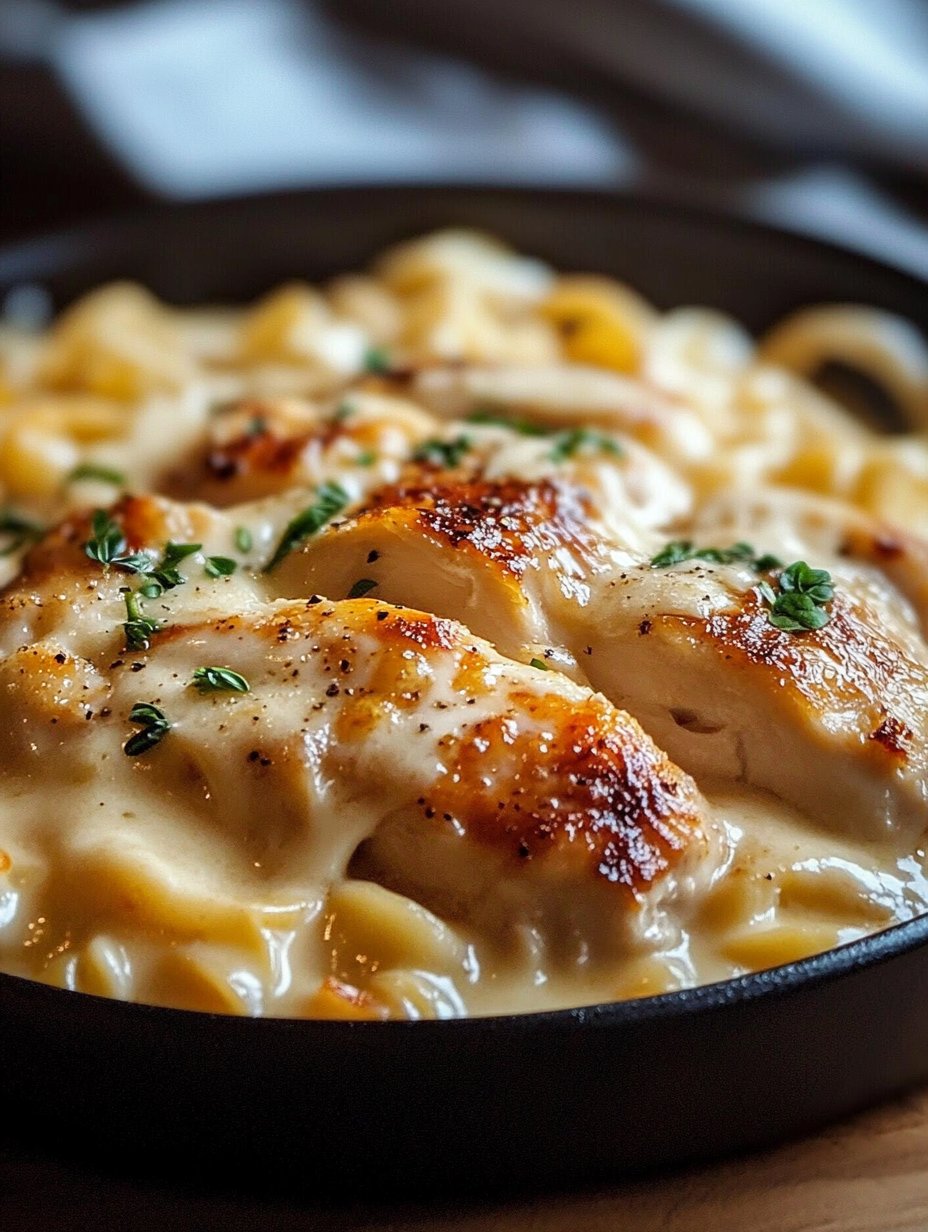 One-Pan Chicken with Buttered Noodles Recipe Delight