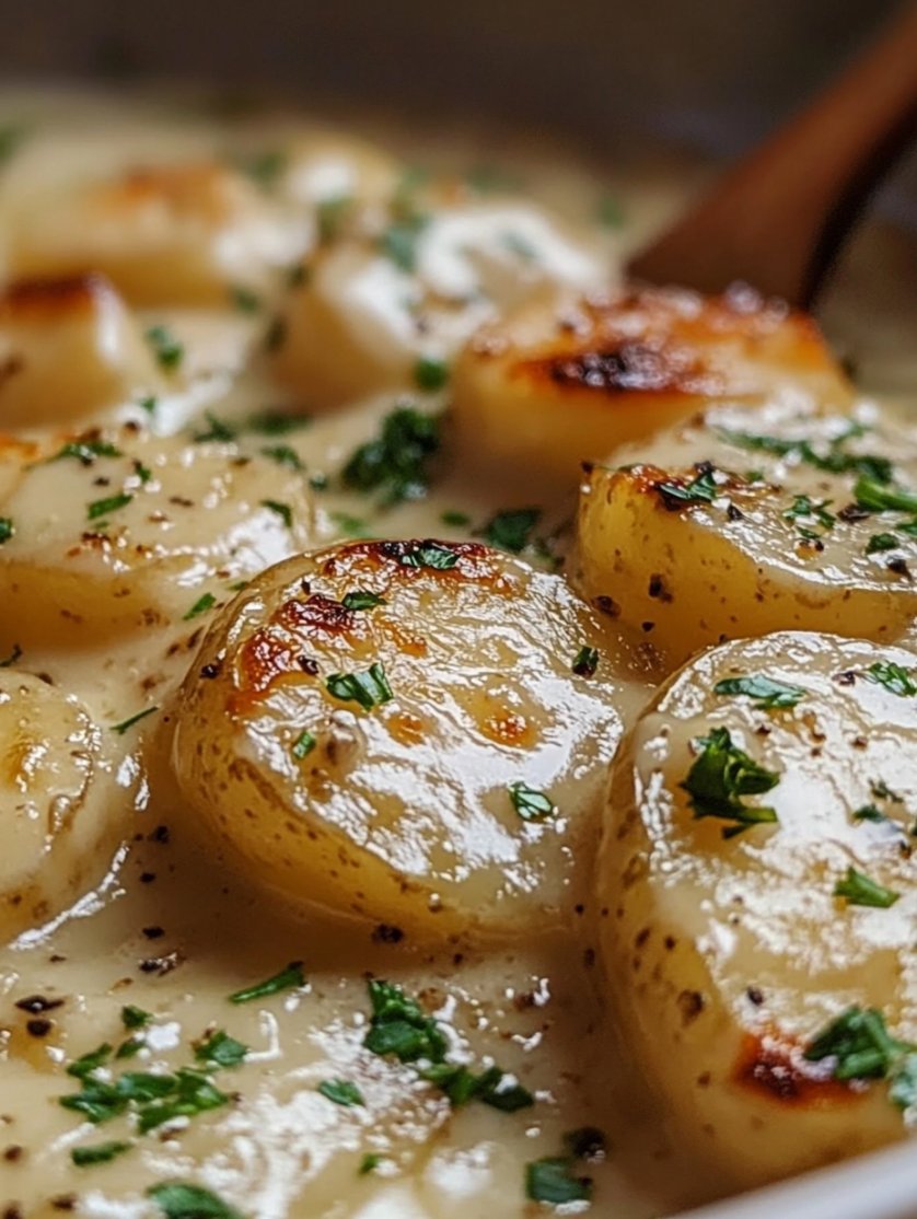 Creamy Garlic Sauce Potatoes Recipe: Delicious & Easy