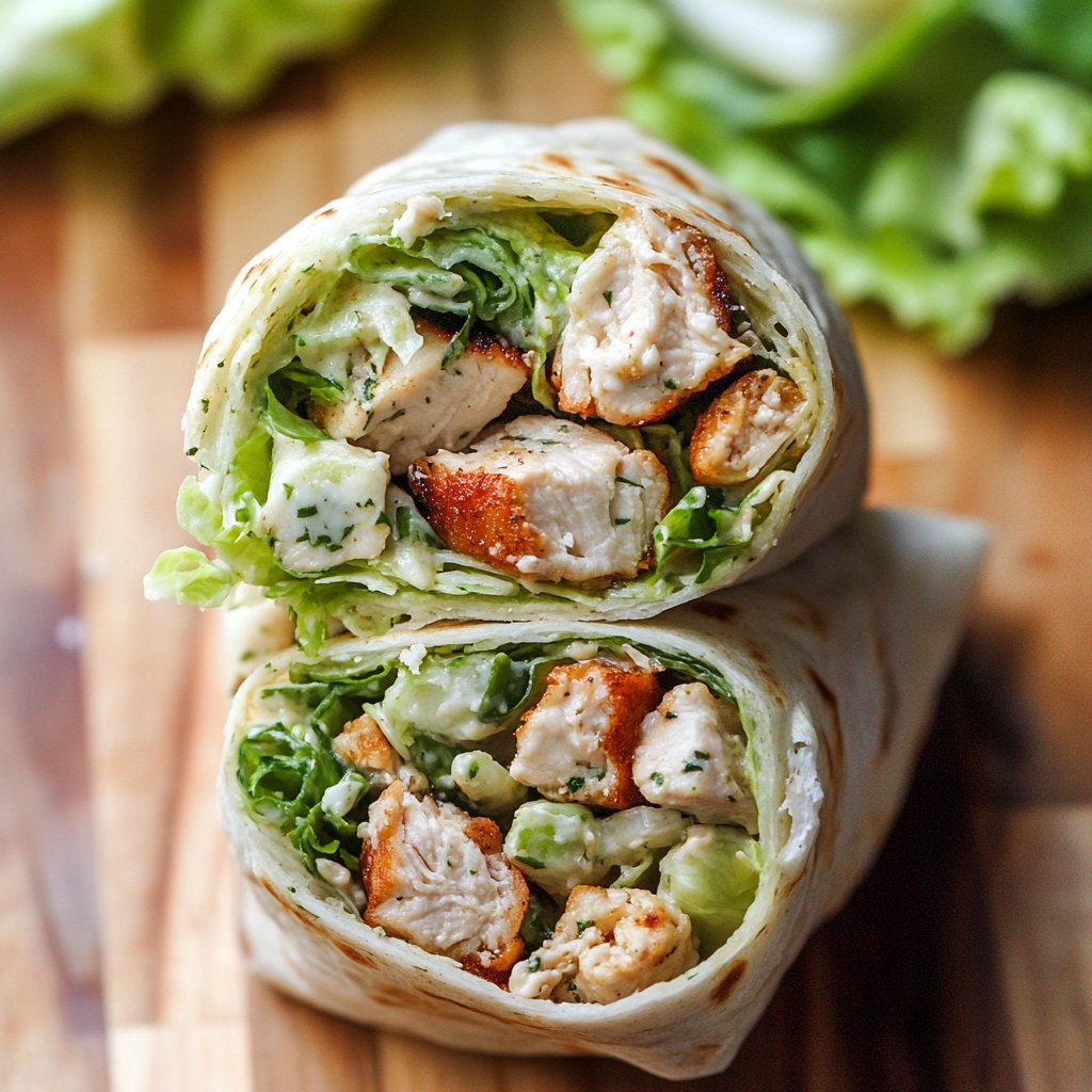 Miso Chicken Caesar Wrap Recipe for a Zesty Meal