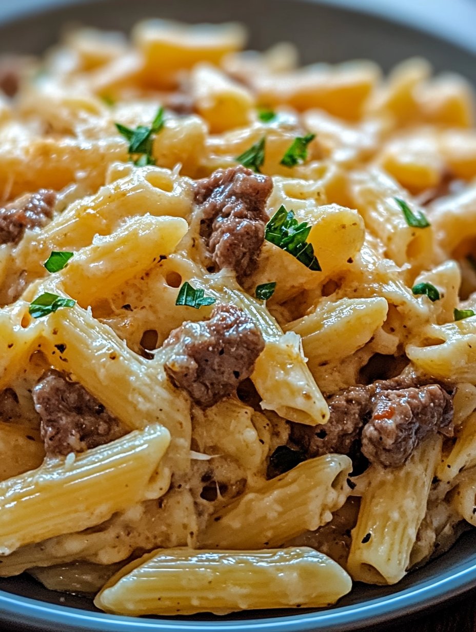 One-Pot Beef and Cheddar Ranch Pasta Recipe