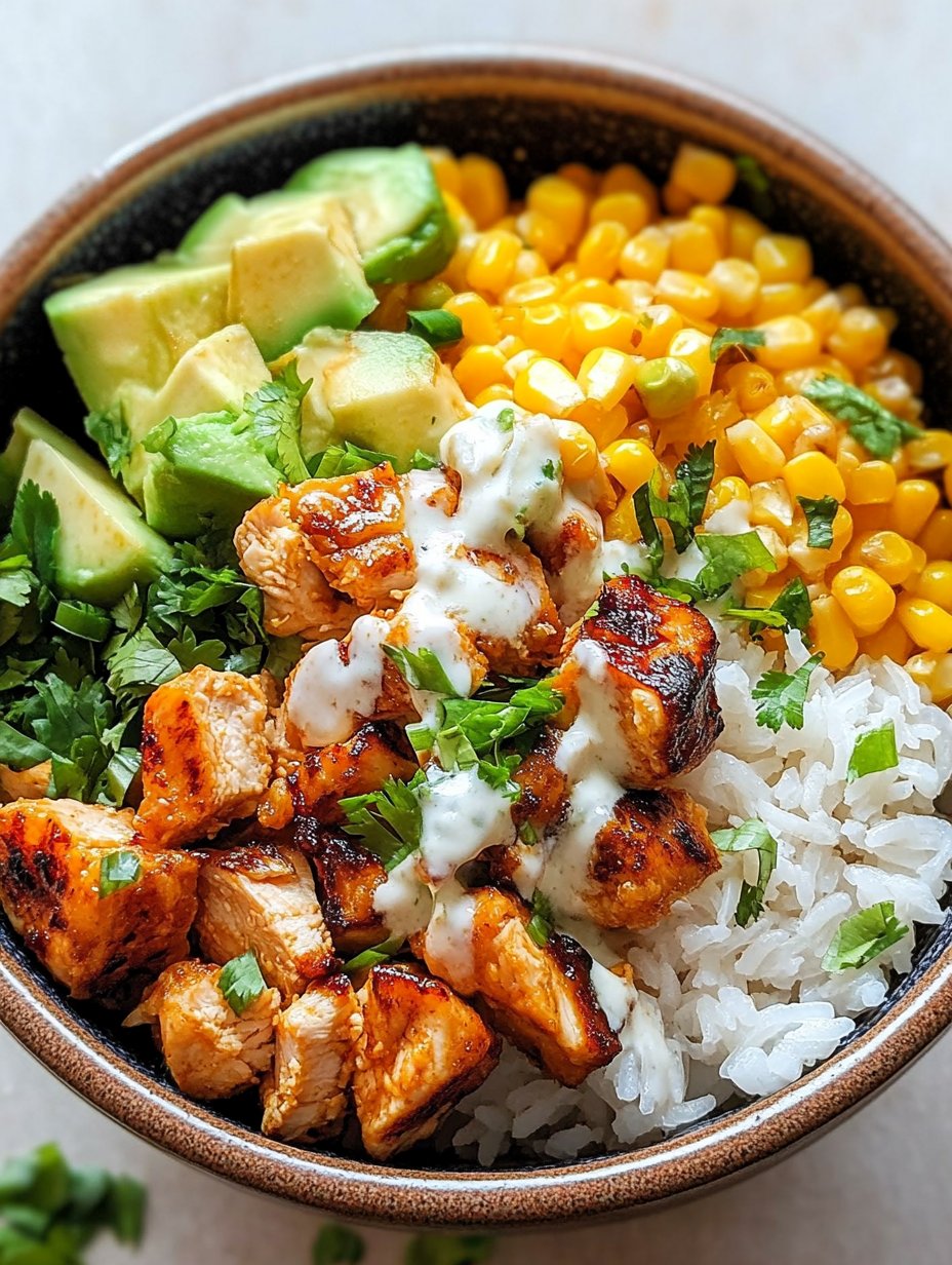 Street Corn Chicken Rice Bowl Recipe Delight