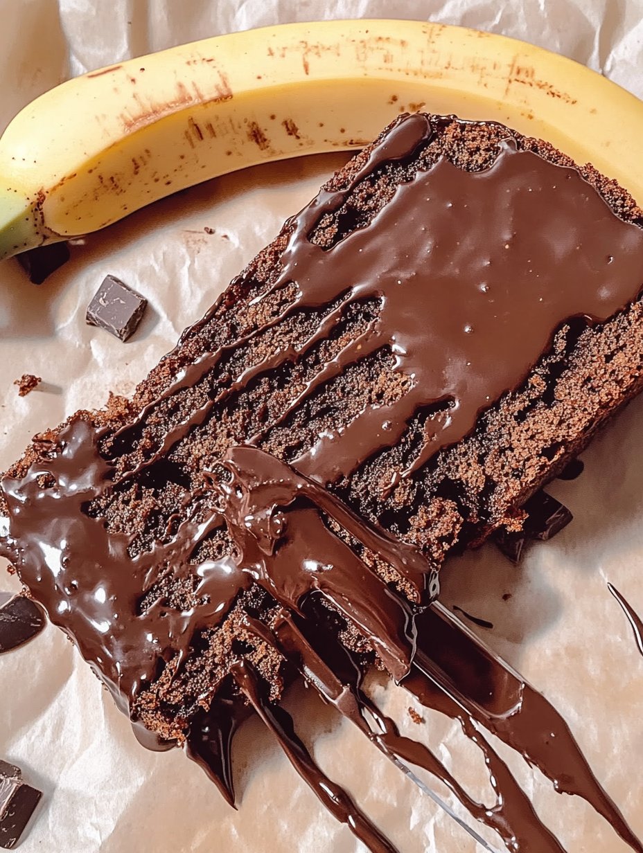 Gluten Free Chocolate Brownie Banana Bread Recipe