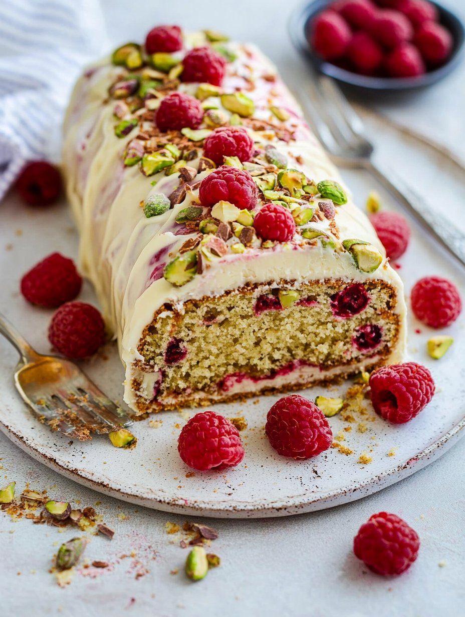 Raspberry White Chocolate Cake Roll Recipe