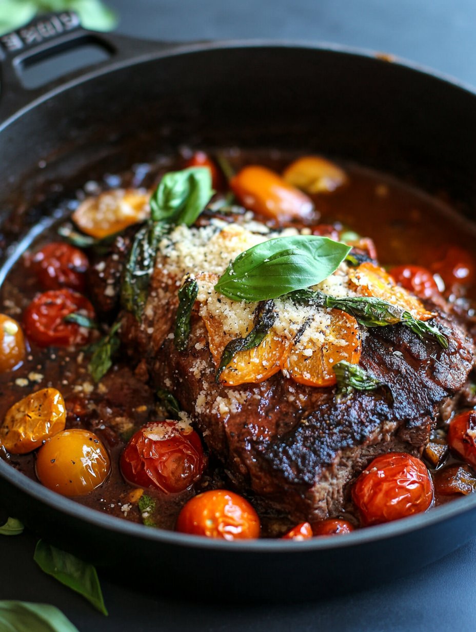 Tomato Parmesan Pot Roast Recipe - Savory Delight