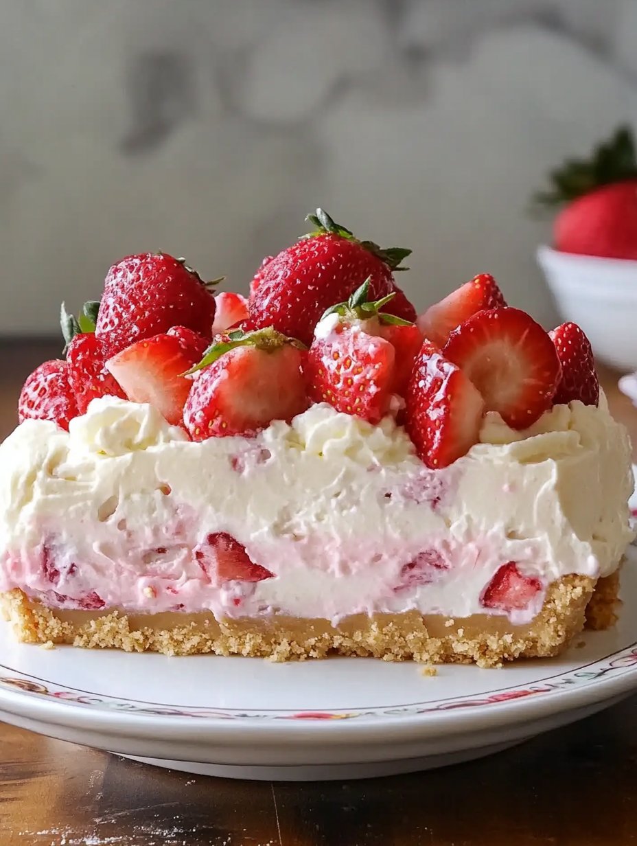 Strawberry Cheesecake Lush: A No-bake Delight Recipe