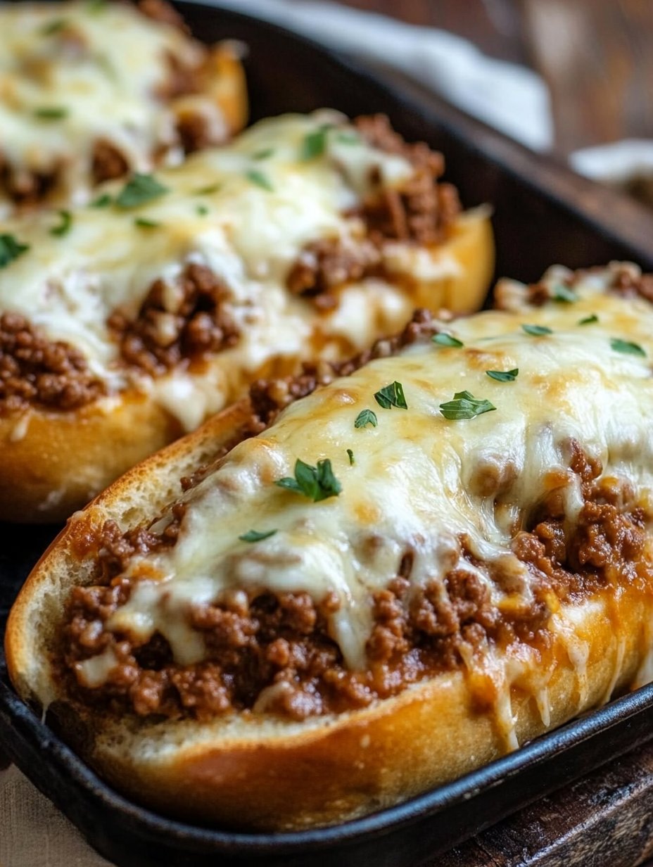 Italian Garlic Bread Sloppy Joes Recipe - Delicious Twist