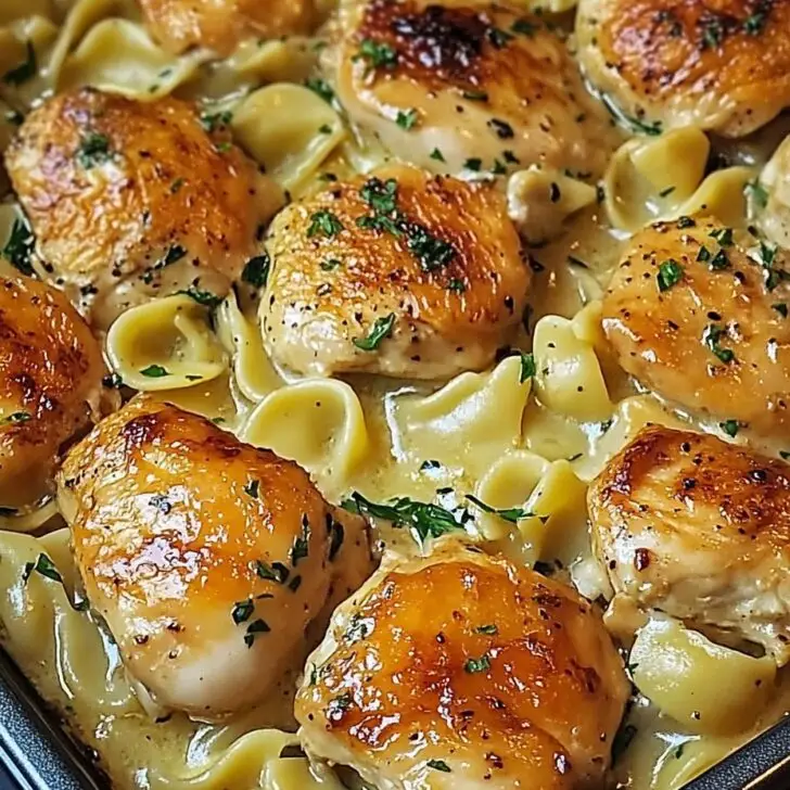 One Pan Chicken with Buttered Noodles Recipe