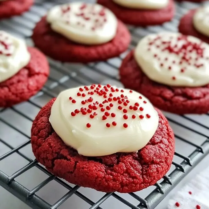 Red Velvet Cookies with Cream Cheese Frosting Recipe