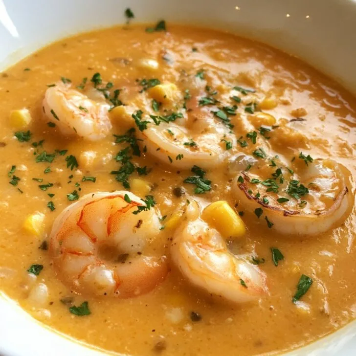 New Orleans Shrimp and Corn Bisque Recipe - Savory Delight