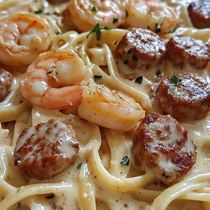 Creamy Cajun Sausage and Shrimp Pasta Recipe