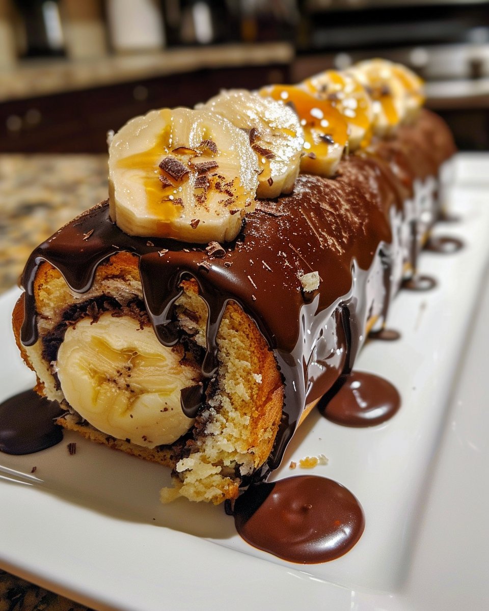 Banana Chocolate Heaven Roll | Delicious Dessert Recipe