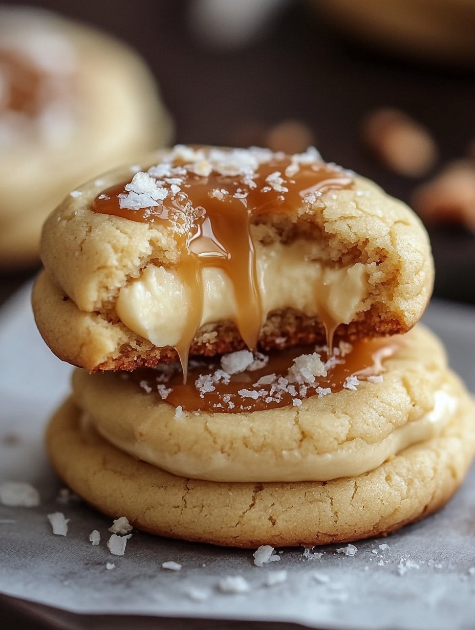 Salted Caramel Cheesecake Cookies Recipe