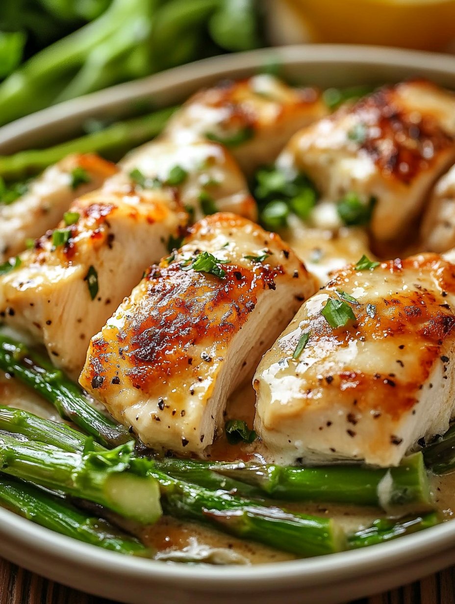 Classic Caesar Chicken with Asparagus Recipe