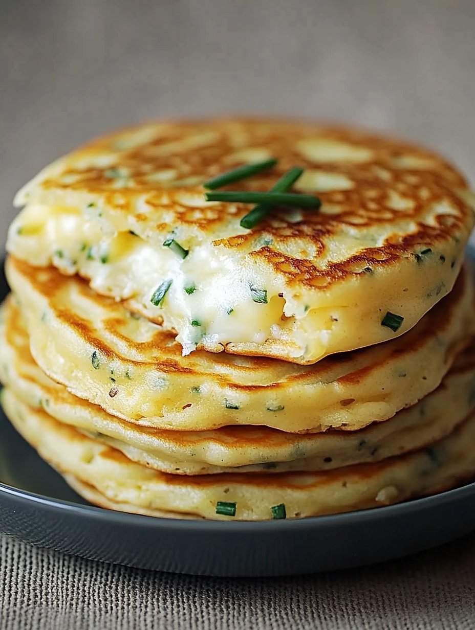 Cheese and Chive Pancakes Recipe - Savory Delight