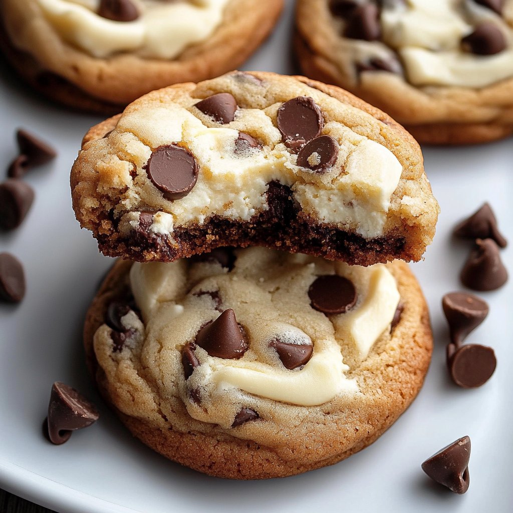 Easy Chocolate Chip Cheesecake Cookies Recipe