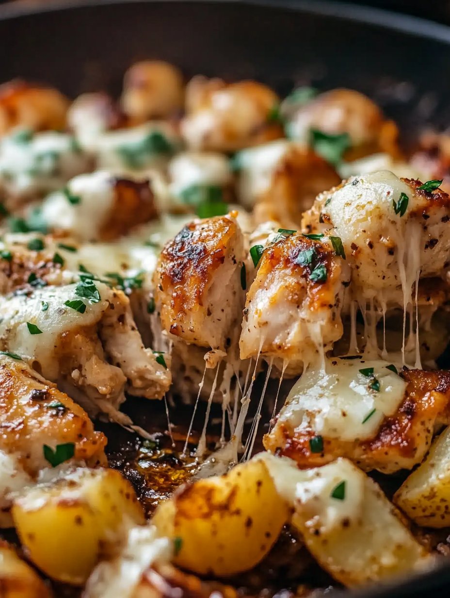 Garlic Parmesan Chicken and Potatoes One-Pan Dinner Recipe