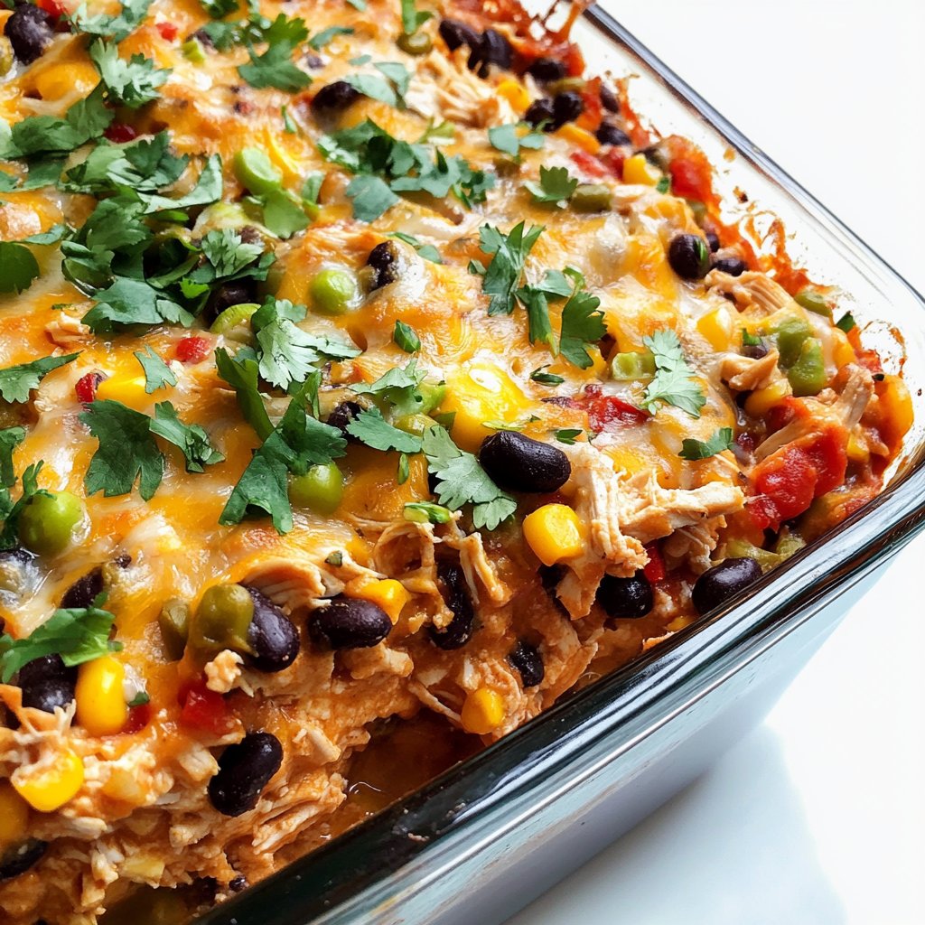 Easy Chicken Burrito Casserole Recipe for Family Gatherings