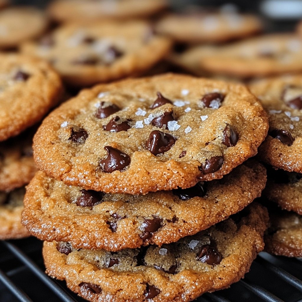 Crispy and Chewy Chocolate Chip Cookies Recipe