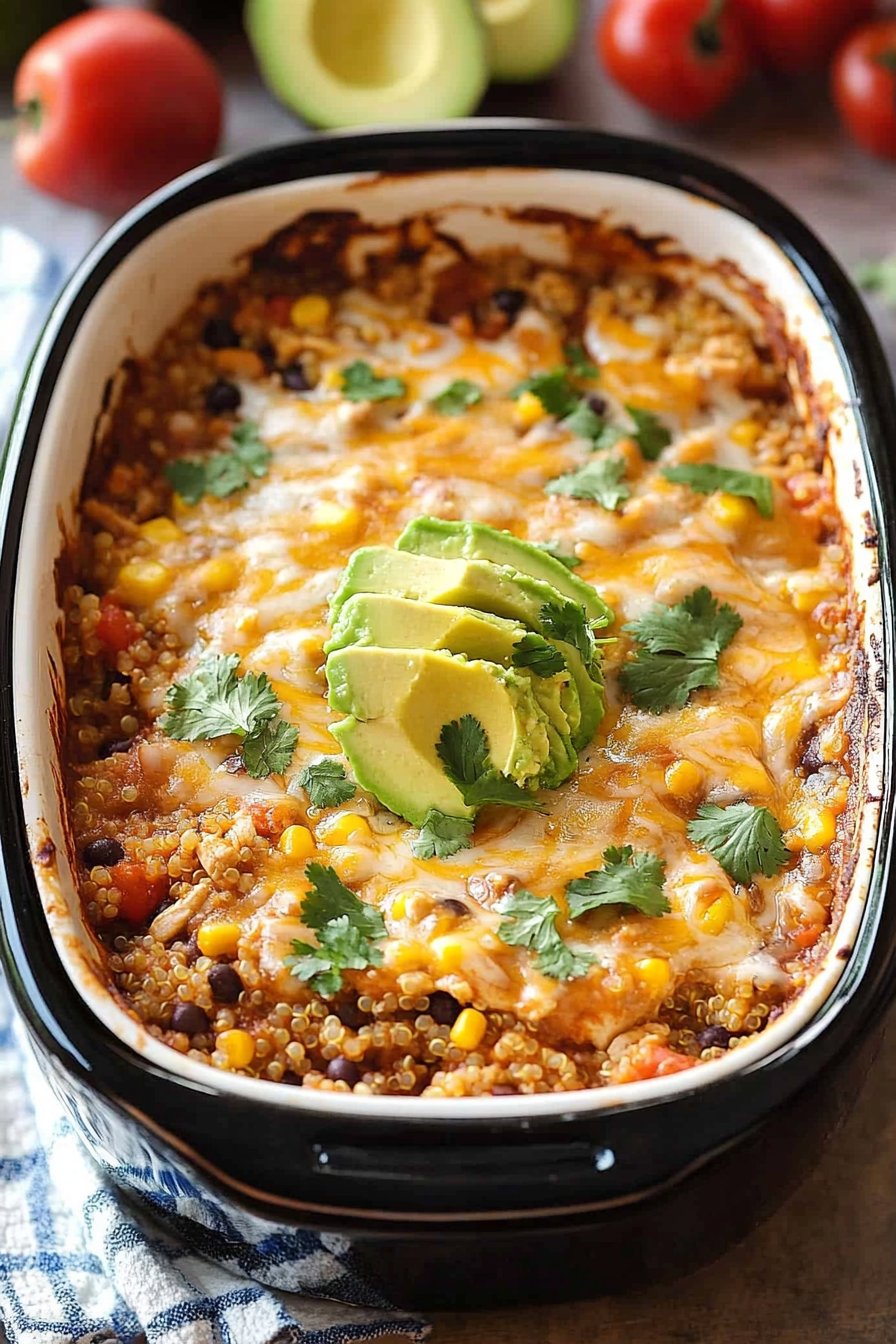 Crock Pot Mexican Casserole with Quinoa Recipe