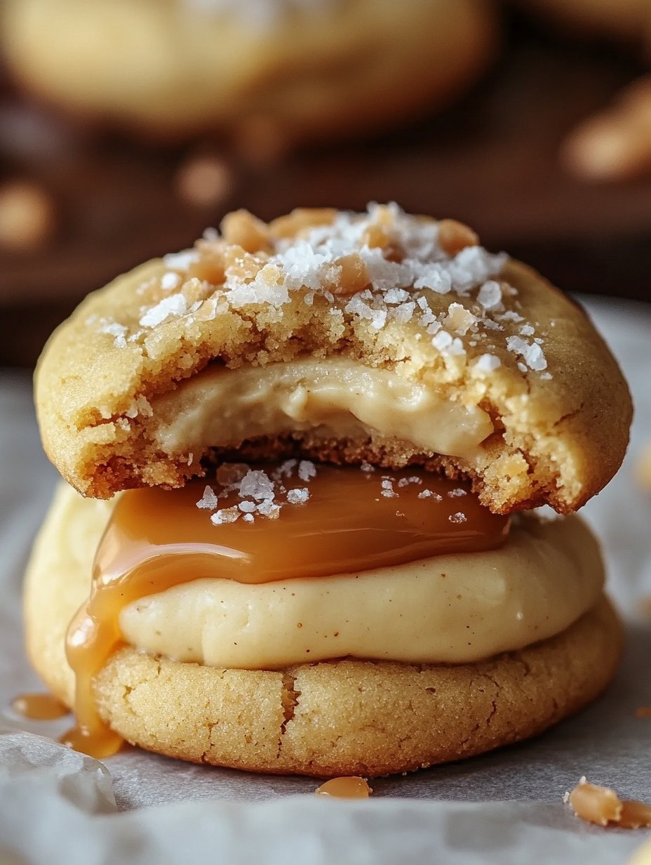 Salted Caramel Cheesecake Cookies Recipe